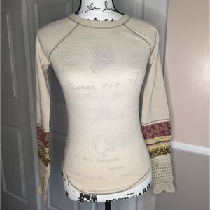 NWT Free People In the Mix Cuff top